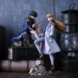 MEGAHOUSE MOBILE SUIT GUNDAM WING ALPHA X OMEGA HEERO YUI & RELENA STATUE 1/8 FIGURE