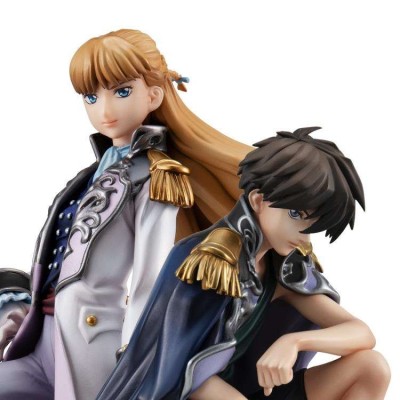 MOBILE SUIT GUNDAM WING ALPHA X OMEGA HEERO YUI & RELENA STATUA DIORAMA MEGAHOUSE