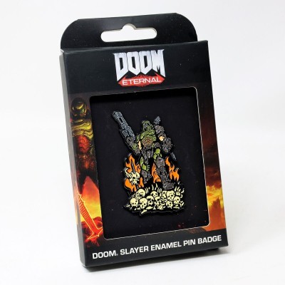 DOOM ETERNAL DOOM SLAYER ENAMEL PIN BADGE LIMITED EDITION SPILLA SMALTATA FANATTIK