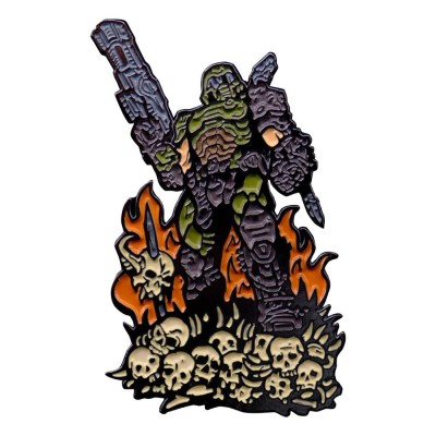 DOOM ETERNAL DOOM SLAYER ENAMEL PIN BADGE LIMITED EDITION SPILLA SMALTATA FANATTIK