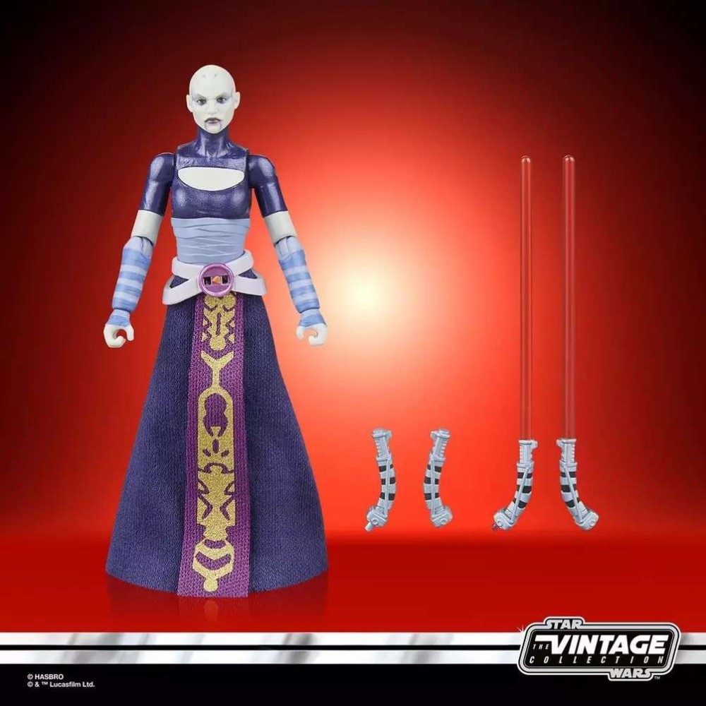 STAR WARS THE CLONE WARS ASAJJ VENTRESS VINTAGE COLLECTION ACTION FIGURE HASBRO