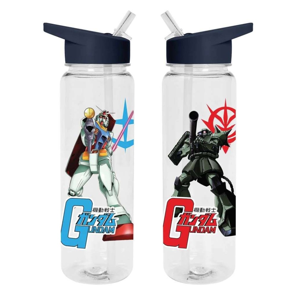 PYRAMID INTERNATIONAL MOBILE SUIT GUNDAM WARRING FACTIONS PLASTIC DRINKS BOTTLE 700ML
