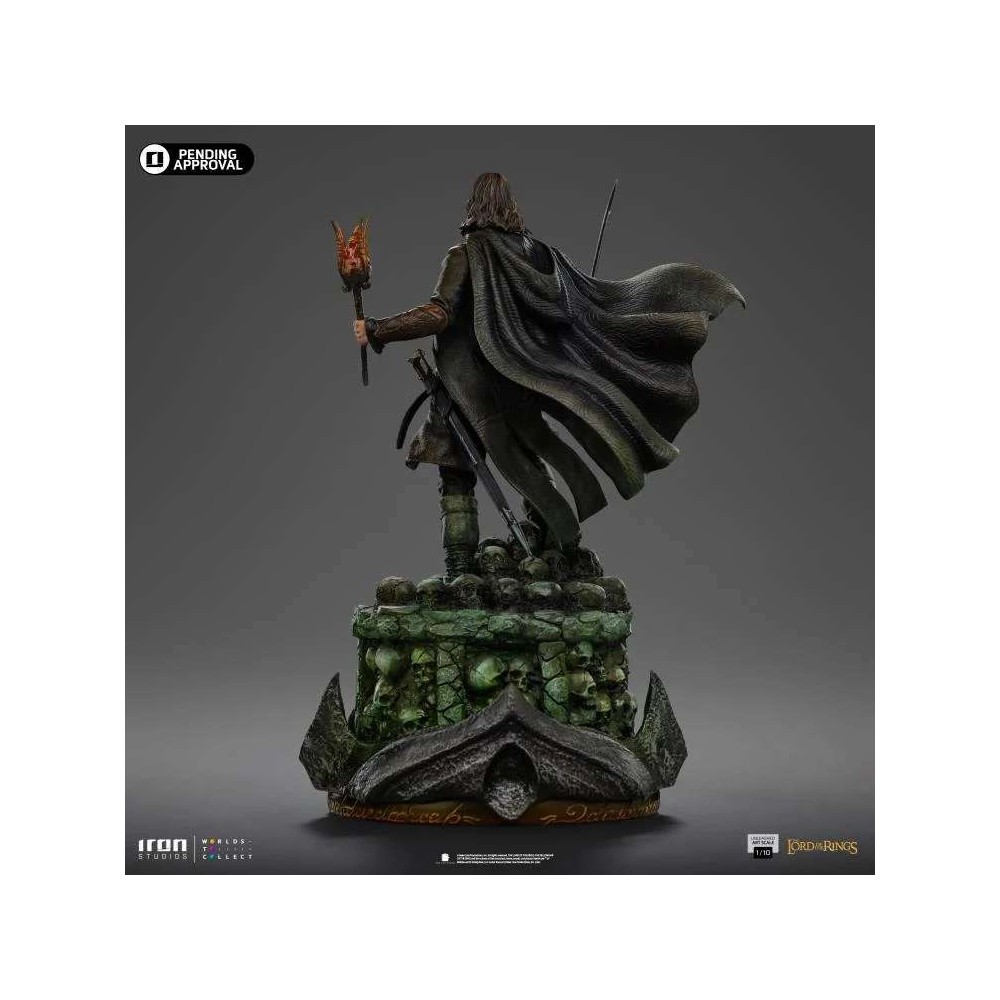 IRON STUDIOS THE LORD OF THE RINGS ARAGORN UNLEASHED ART SCALE 1/10 STATUE FIGURE