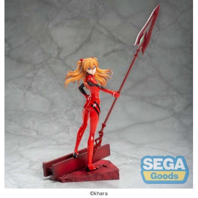 SEGA GOODS EVANGELION 3.0+1.0 ASUKA SHIKINAMI LANGLEY SPEAR OF CASSIUS LUMINASTA STATUE PVC FIGURE