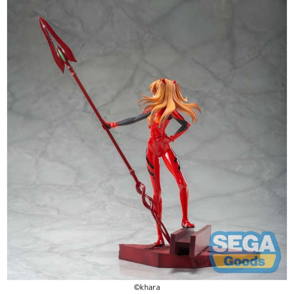 SEGA GOODS EVANGELION 3.0+1.0 ASUKA SHIKINAMI LANGLEY SPEAR OF CASSIUS LUMINASTA STATUE PVC FIGURE