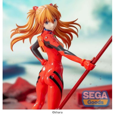 SEGA GOODS EVANGELION 3.0+1.0 ASUKA SHIKINAMI LANGLEY SPEAR OF CASSIUS LUMINASTA STATUE PVC FIGURE