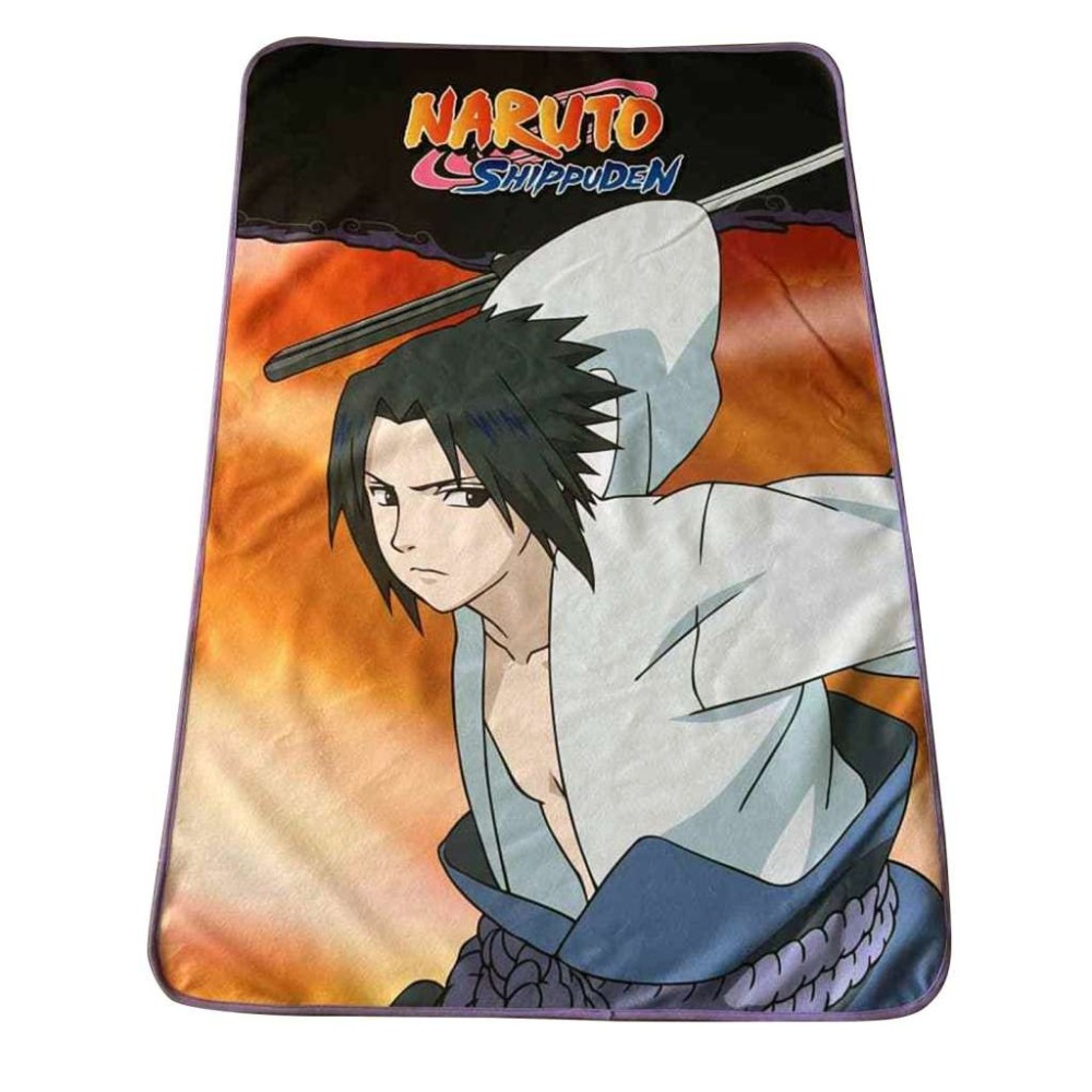 NARUTO SHIPPUDEN SASUKE COPERTA IN PILE POLAR 100X150CM SD TOYS