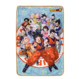 DRAGON BALL SUPER UNIVERSE SURVIVAL ICONIC CHARACTERS COPERTA IN PILE 100X150CM SD TOYS