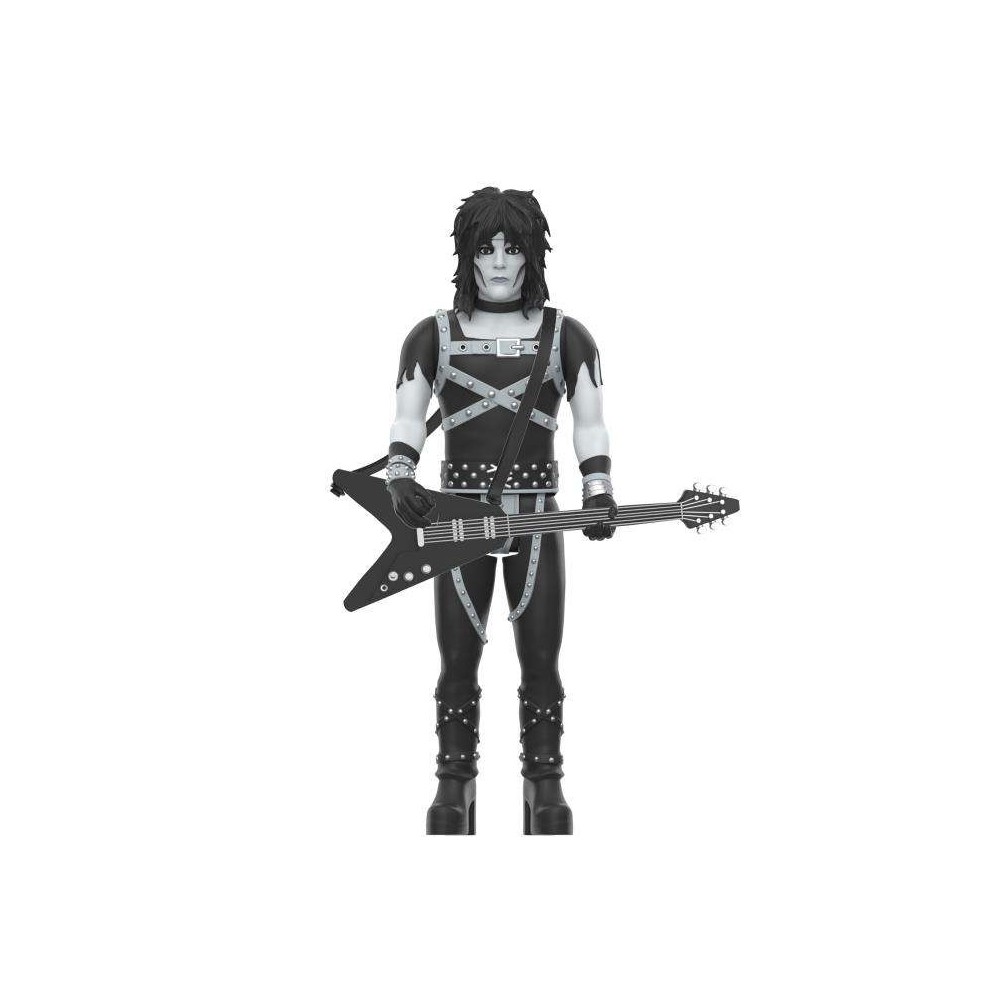 SUPER7 MOTLEY CRUE REACTION MICK MARS SHOUT AT THE DEVIL B&W ACTION FIGURE