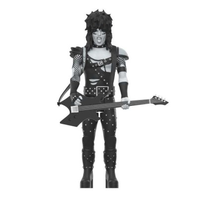 SUPER7 MOTLEY CRUE REACTION NIKKI SIXX SHOUT AT THE DEVIL B&W ACTION FIGURE