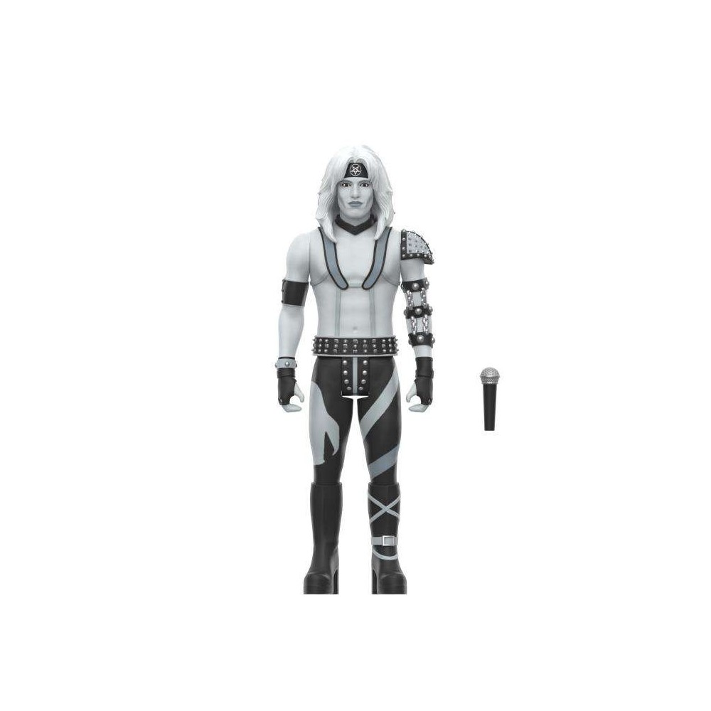 SUPER7 MOTLEY CRUE REACTION VINCE NEIL SHOUT AT THE DEVIL B&W ACTION FIGURE