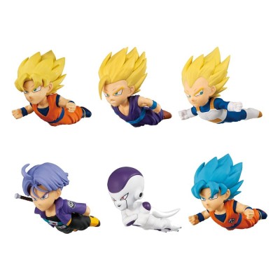 MEGAHOUSE DRAGON BALL TOBIMASU TRADING FIGURES DISPLAY SET 6 MINI FIGURES