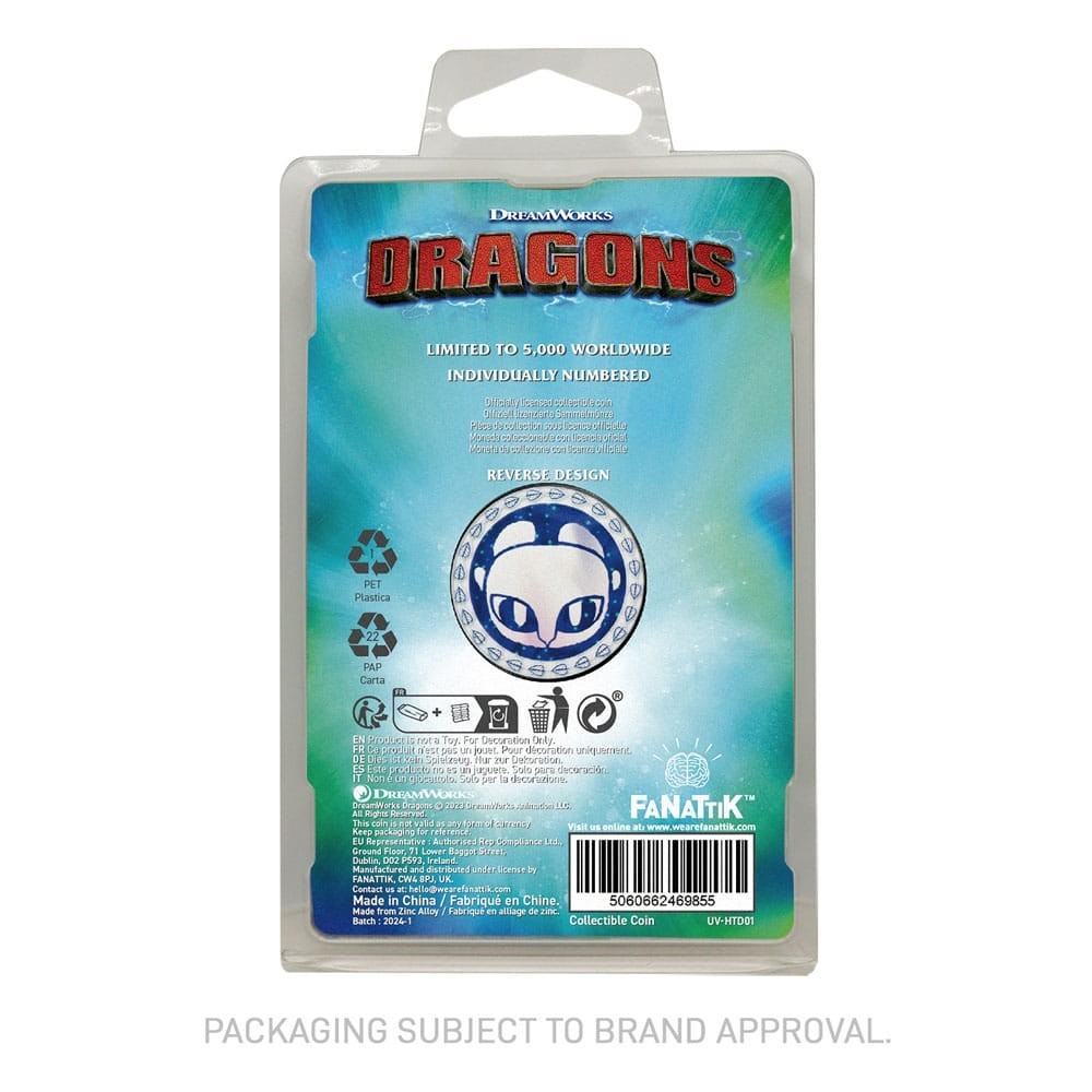 DRAGON TRAINER LIMITED EDITION MONETA DA COLLEZIONE FANATTIK
