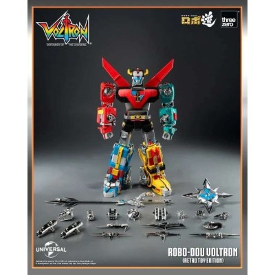 ROBO-DOU VOLTRON RETRO TOY EDITION ACTION FIGURE THREEZERO
