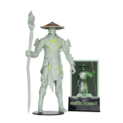 MC FARLANE MORTAL KOMBAT 1 RAIDEN GLOWING IN THE DARK GOLD LABEL 18CM ACTION FIGURE