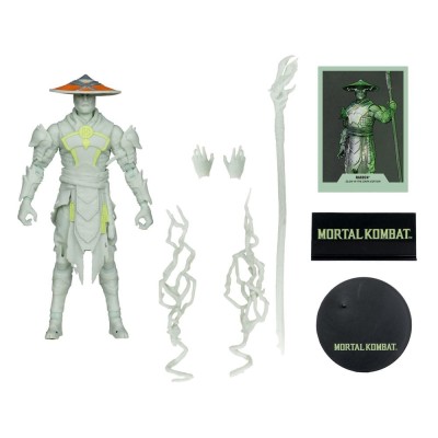 MORTAL KOMBAT 1 RAIDEN GLOWING GOLD LABEL ACTION FIGURE MC FARLANE