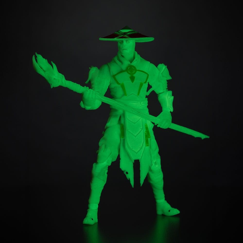 MORTAL KOMBAT 1 RAIDEN GLOWING GOLD LABEL ACTION FIGURE MC FARLANE