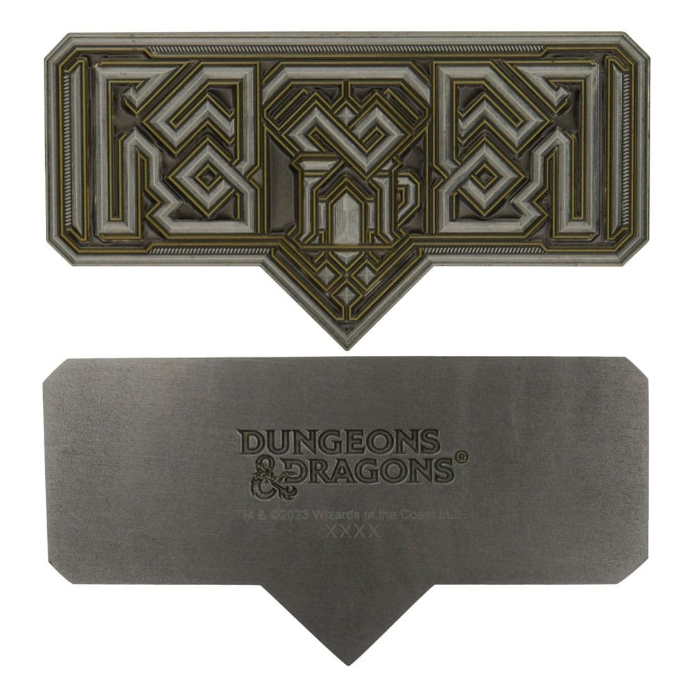 FANATTIK DUNGEONS AND DRAGONS MITHRAL HALL CREST REPLICA INGOT