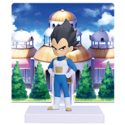 BANPRESTO copy of DRAGON BALL DAIMA VEGETA MINI WITH PANEL STATUE FIGURE