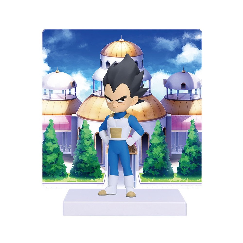 BANPRESTO copy of DRAGON BALL DAIMA VEGETA MINI WITH PANEL STATUE FIGURE