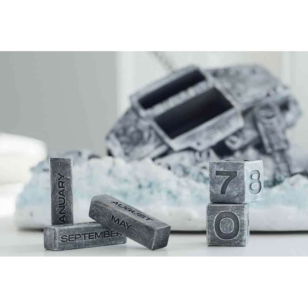 STAR WARS AT-AT WALKER DESTROYED 3D CALENDARIO PERPETUO FIGURE DIORAMA GRUPO ERIK