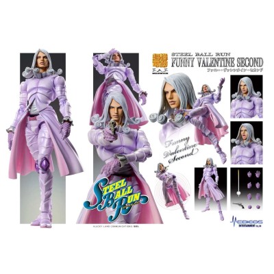 MEDICOS ENTERTAINMENT JOJO'S BIZARRE ADVENTURE CHOZOKADO FUNNY VALENTINE SECOND PVC ACTION FIGURE