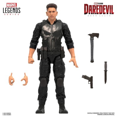 HASBRO MARVEL LEGENDS DAREDEVIL BORN AGAIN PUNISHER PVC ACTION FIGURE