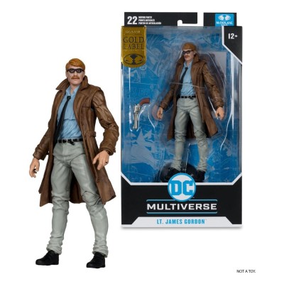 MC FARLANE DC MULTIVERSE BATMAN YEAR ONE PART 4 LT JAMES GORDON GOLD LABEL ACTION FIGURE