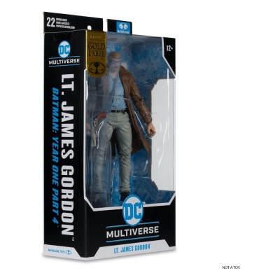 MC FARLANE DC MULTIVERSE BATMAN YEAR ONE PART 4 LT JAMES GORDON GOLD LABEL ACTION FIGURE