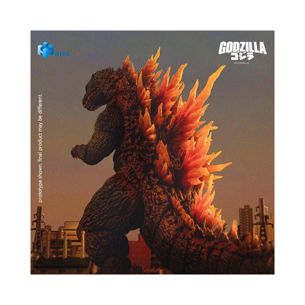 HIYA TOYS GODZILLA 2000 MILLENNIUM EXQUISITE BASIC GODZILLA HEAT RAY 18CM PVC ACTION FIGURE