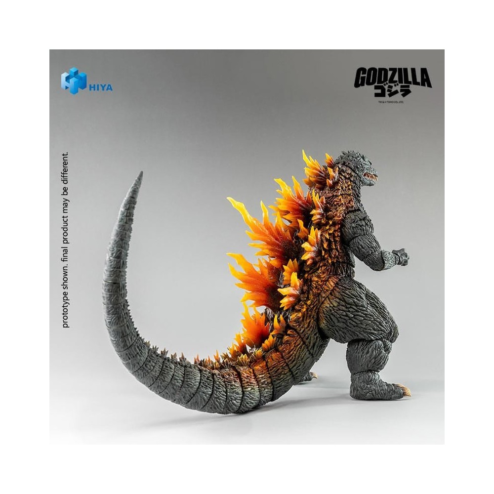 HIYA TOYS GODZILLA 2000 MILLENNIUM EXQUISITE BASIC GODZILLA HEAT RAY 18CM PVC ACTION FIGURE