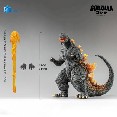 GODZILLA 2000 MILLENNIUM EXQUISITE BASIC GODZILLA HEAT RAY ACTION FIGURE HIYA TOYS