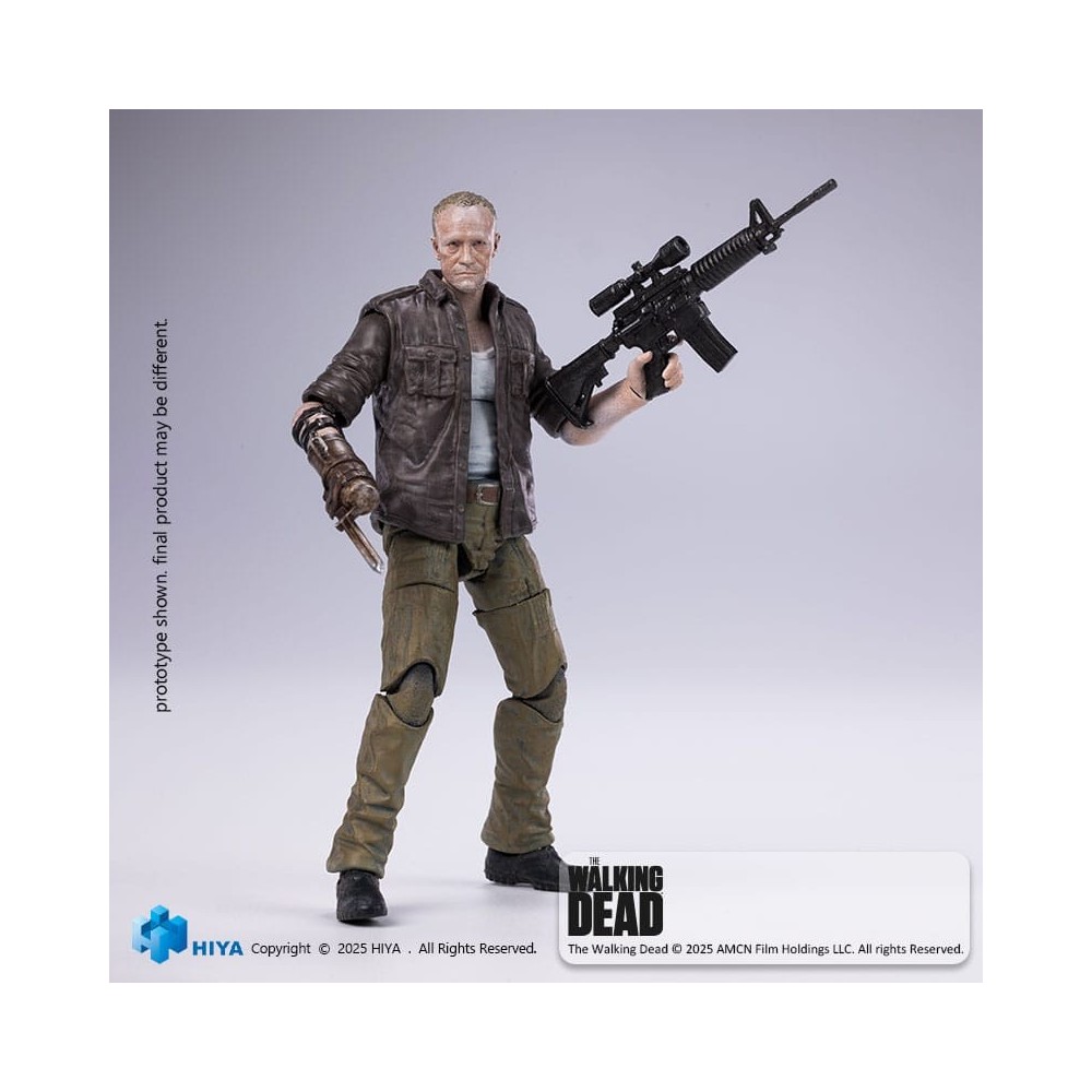 HIYA TOYS THE WALKING DEAD EXQUISITE MERLE DIXON PVC ACTION FIGURE
