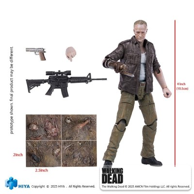 HIYA TOYS THE WALKING DEAD EXQUISITE MERLE DIXON PVC ACTION FIGURE