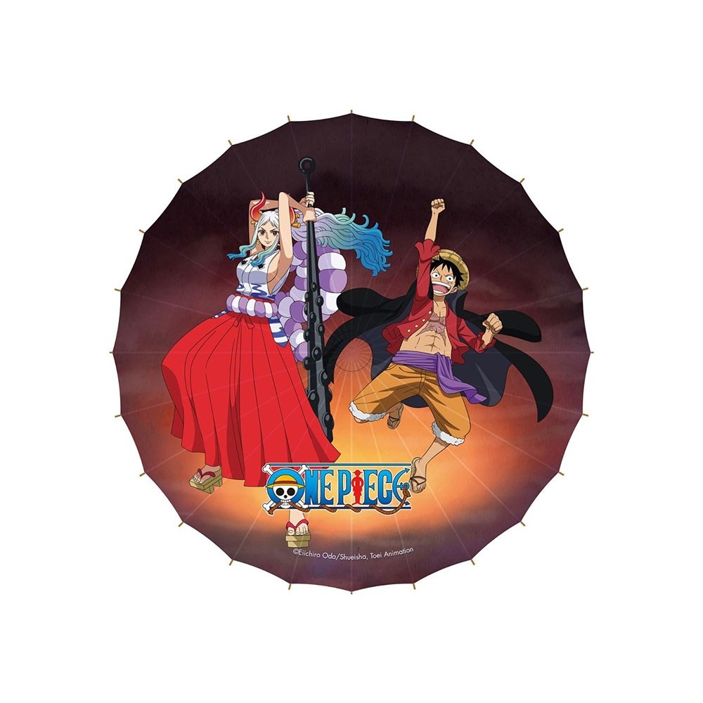 ONE PIECE MONKEY D.LUFFY AND YAMATO WAGASA OMBRELLO PARASOLE SAKAMI MERCHANDISE
