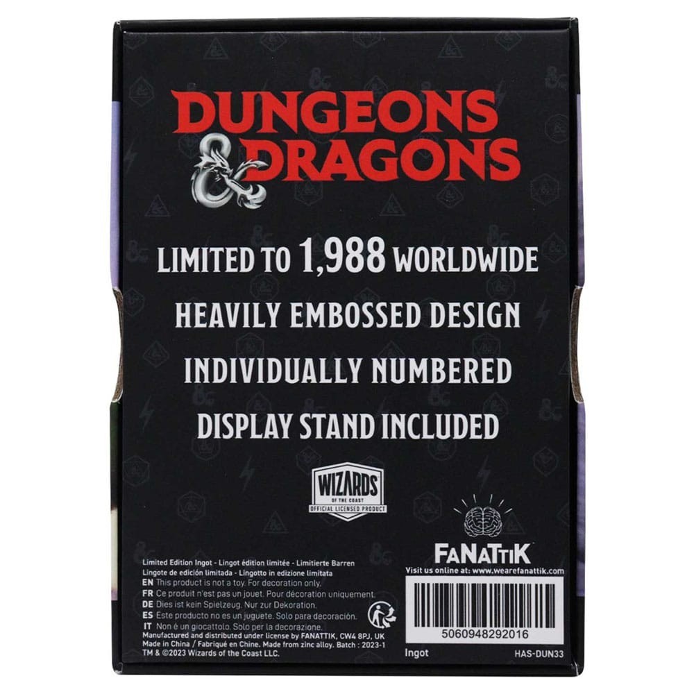 DUNGEONS AND DRAGONS LEGEND OF DRIZZT 35TH LINGOTTO FANATTIK
