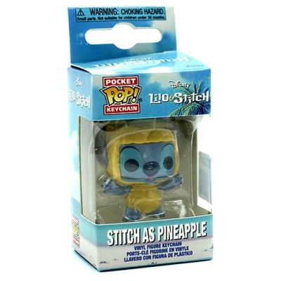 LILO AND STITCH POCKET POP! STITCH as PINEAPPLE KEYCHAIN PORTACHIAVI FUNKO