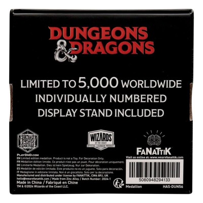 FANATTIK DUNGEONS AND DRAGONS D20 MEDALLION