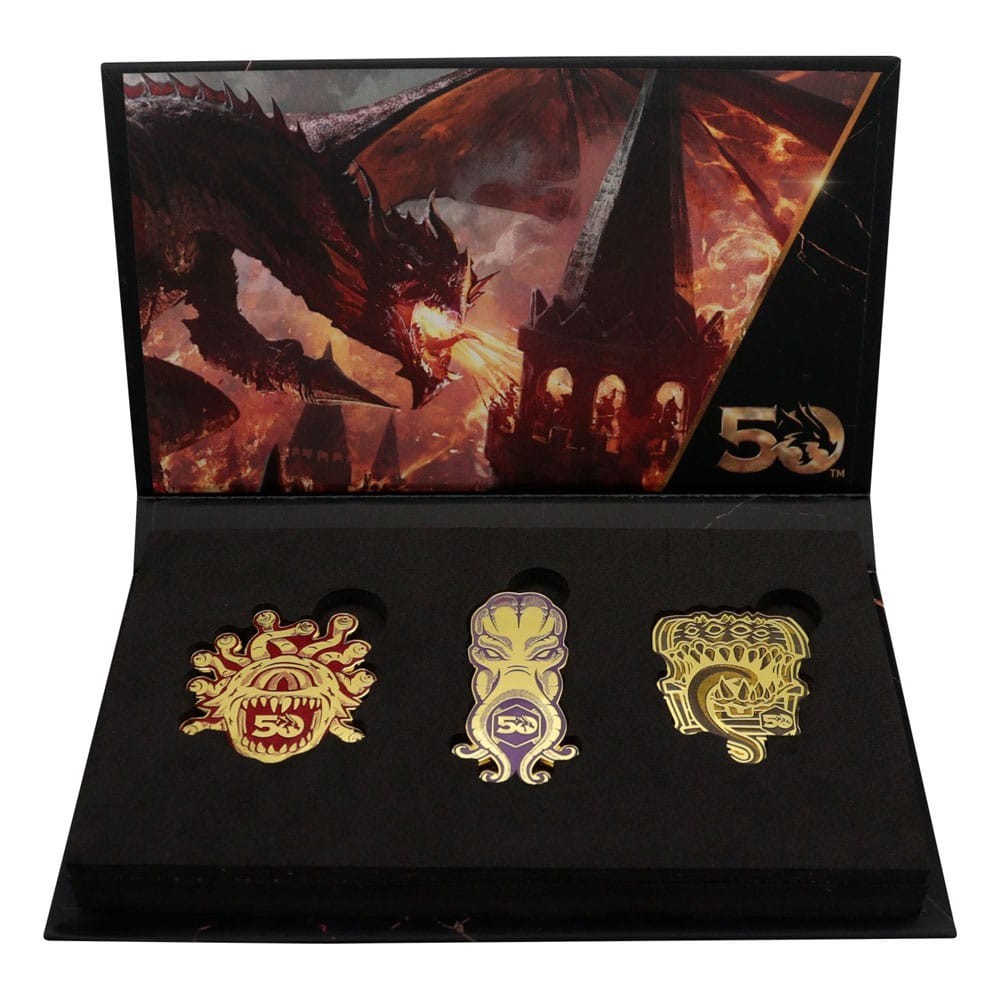 FANATTIK DUNGEONS AND DRAGONS MONSTER PIN BADGE SET
