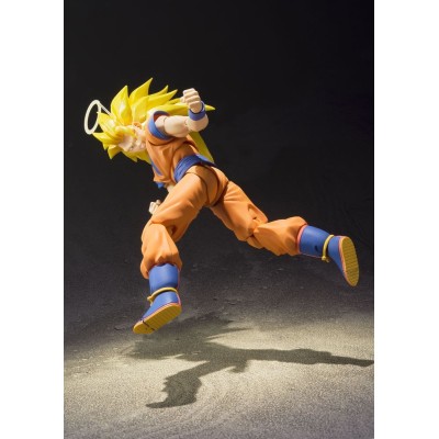 BANDAI DRAGON BALL Z SUPER SAIYAN 3 SON GOKU REISSUE S.H. FIGUARTS PVC ACTION FIGURE