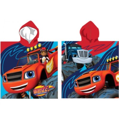 DISNEY BLAZE AND THE MONSTER MACHINES PONCHO COTTON TOWEL