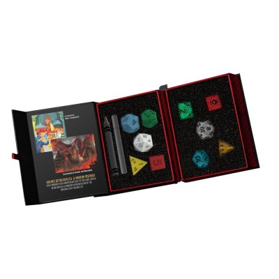 DUNGEONS AND DRAGONS 50TH RETRO HOLMES AND MODERN INSPIRED DICE SET 10 DADI FANROLL