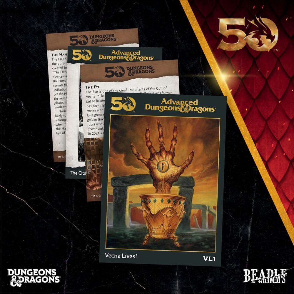 DUNGEONS AND DRAGONS VECNA LIVES CLASSIC MODULE DICE SET BEADLE AND GRIMM'S