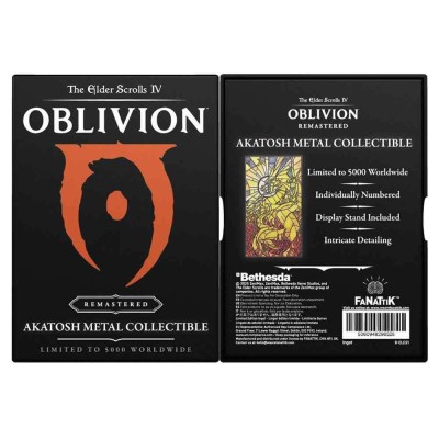 FANATTIK THE ELDER SCROLLS IV OBLIVION AKATOSH METAL COLLECTIBLE INGOT