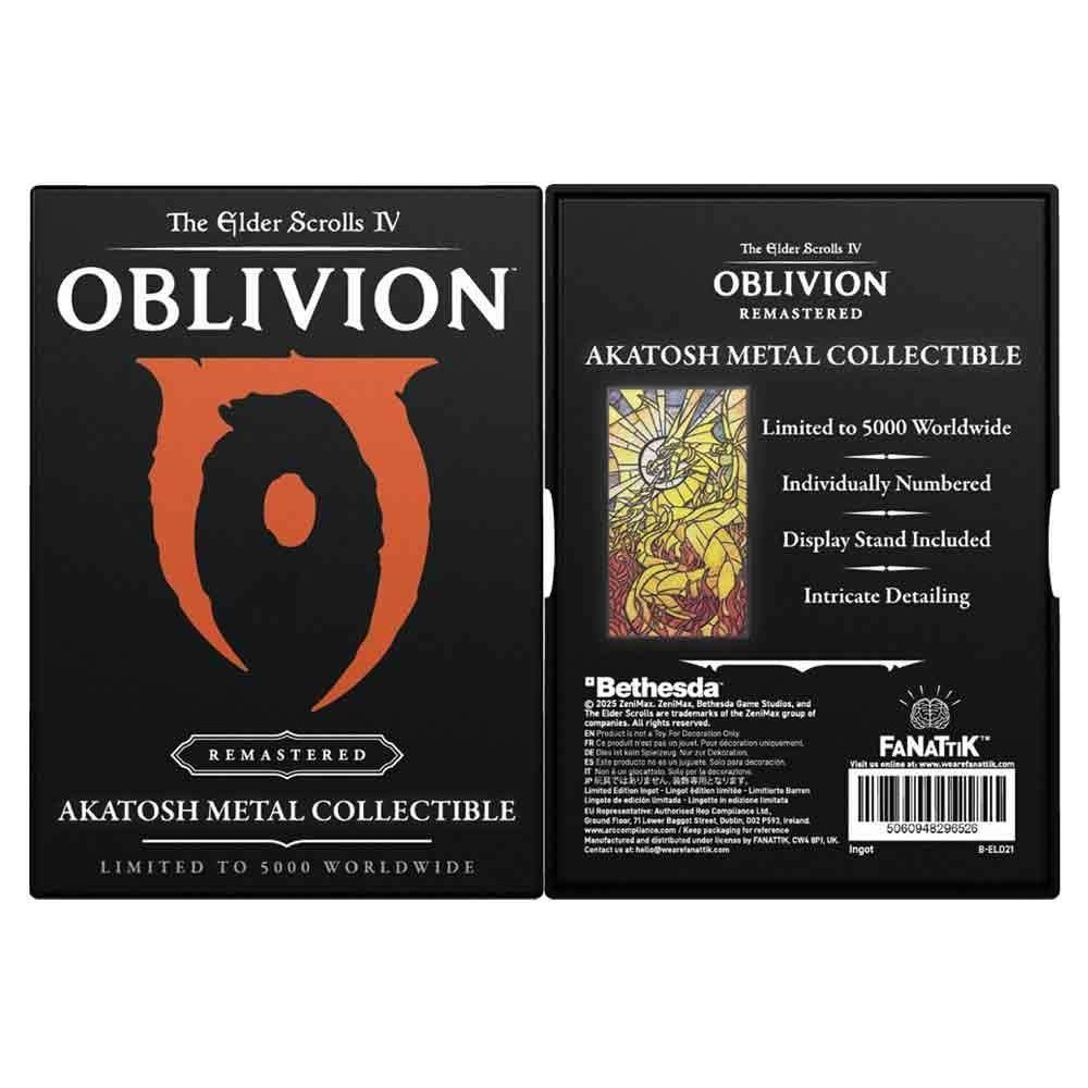 THE ELDER SCROLLS IV OBLIVION AKATOSH METAL COLLECTIBLE FANATTIK