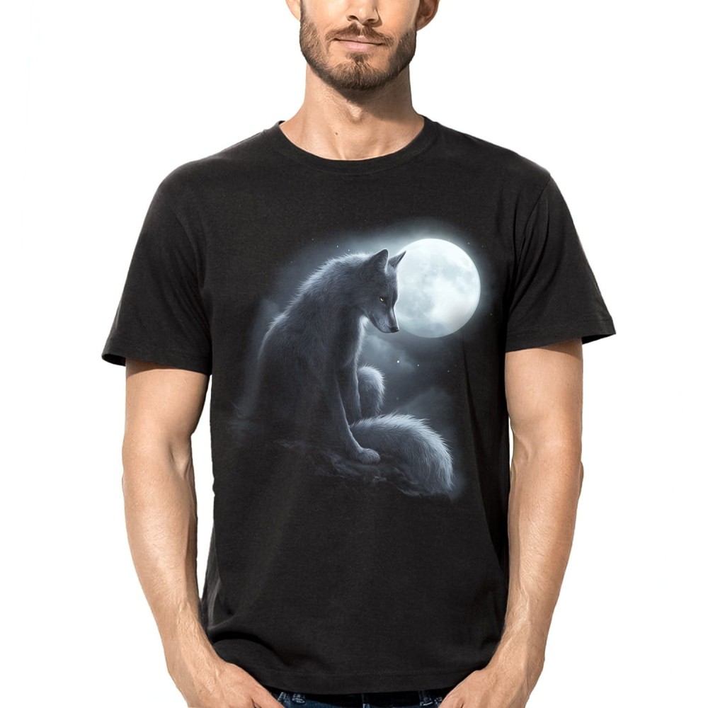 MAGLIA T SHIRT DARK EMBER LUPO LUNA