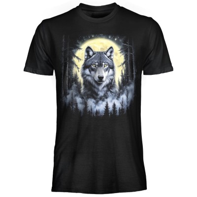 MAGLIA T SHIRT DARK EMBER LUPO FORESTA