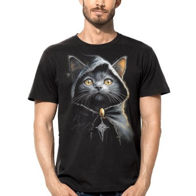 MAGLIA T SHIRT DARK EMBER GATTO STREGONE