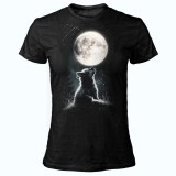 MAGLIA T SHIRT DONNA DARK EMBER PICCOLO LUPO ULULANTE