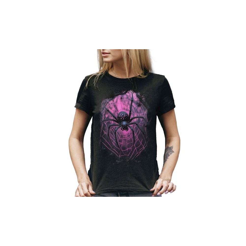 T SHIRT LADY DARK EMBER SPIDER